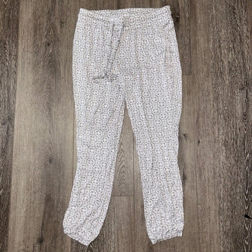 Lissome Loungewear Size Small S Pajama Pants Lounge PJ Gray Drawstring Rayon EUC
